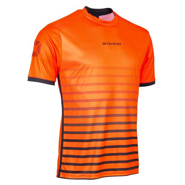 Stanno Fusion Shocking Orange/Black SS Football Shirt